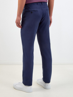 Однотонные брюки в стиле casual из лиоцелла и хлопка CANALI