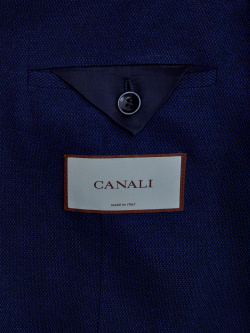 Блейзер в неаполитанском стиле из хлопка с накладными карманами CANALI