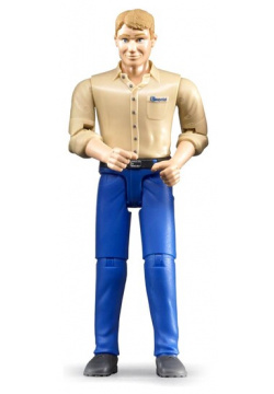 Фигурка мужчины голубые джинсы Bruder 