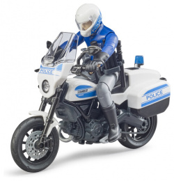 Мотоцикл Scrambler Ducati с фигуркой полицейского Bruder 