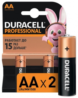 Батарейки DURACELL Professional АА/LR6 бл/2шт 