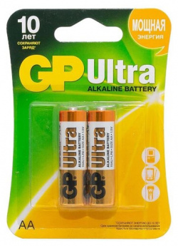 Батарейки GP Ultra AA/LR6/15AU алкалин  бл/2