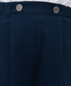 Шорты трикотажные с защипами синие Button Blue (128)