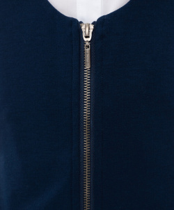 Сарафан с молнией синий из плотного трикотажа Button Blue (170)