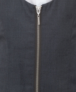 Сарафан с молнией серый из плотного трикотажа Button Blue (134)