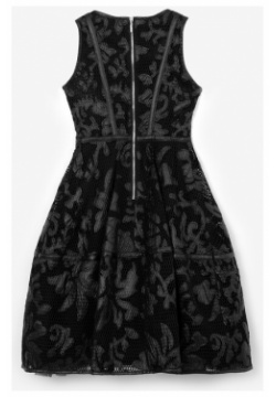Платье с пышной юбкой черное Gulliver (146)