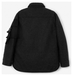 Куртка демисезонная рубашечного кроя из сукна серая Gulliver (140)