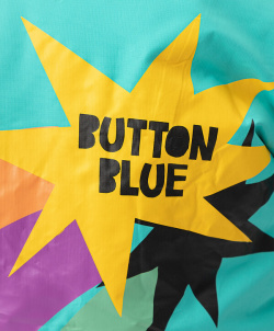 Куртка зимняя с мембраной и принтом голубая Button Blue (140)