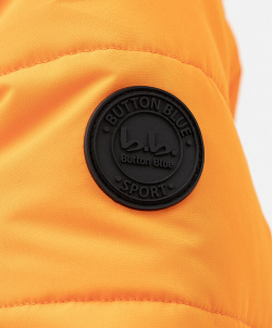 Куртка зимняя с капюшоном и манжетами оранжевая Button Blue (104)