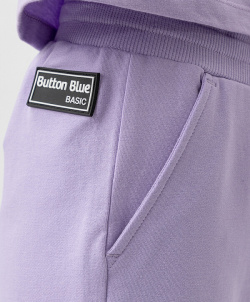 Брюки джоггеры трикотажные фиолетовые Button Blue (110)