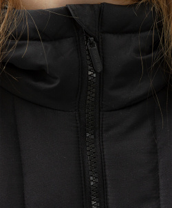 Пальто демисезонное оверсайз черное Button Blue (146)