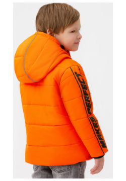 Куртка демисезонная в спортивном стиле оранжевая Button Blue (128)