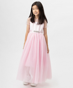 Платье нарядное с пышной юбкой розовое Button Blue (110)