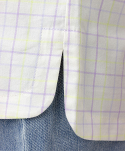 Рубашка в клетку белая Button Blue (158)