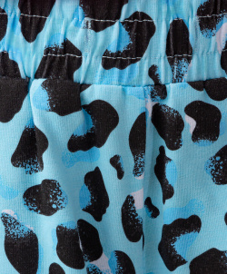 Шорты голубые с леопардовым принтом Button Blue (128)