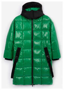 Пальто демисезонное зеленое Gulliver (146)