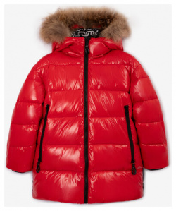 Куртка зимняя на искусственном пуху красная Gulliver (152) 