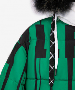 Куртка на искусственном пуху зеленая Gulliver (170)