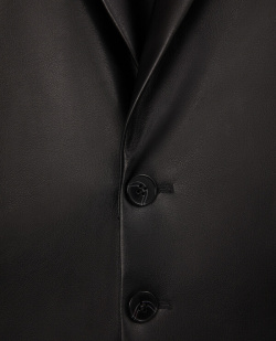 Пиджак из искусственной кожи черный Gulliver (128)