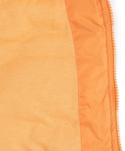 Жилет утепленный с капюшоном стёганный оранжевый для мальчика Button Blue (110)