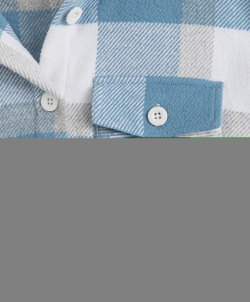 Рубашка с капюшоном в клетку детская Button Blue (116)