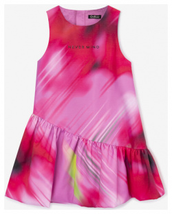Платье с воланом мультицвет для девочки Gulliver (110) 