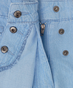 Юбка шорты джинсовая голубая Button Blue