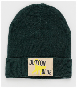 Зеленая шапка Button Blue