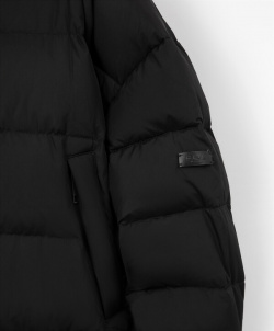 Куртка оверсайз удлиненная черная GLVR