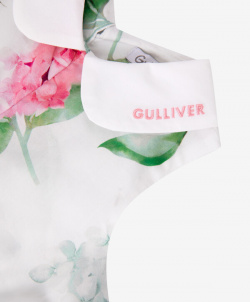Песочник с цветочным рисунком белый для девочек Gulliver Baby