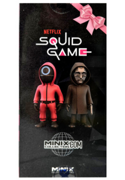 Коллекционная фигурка Minix The Squid game Игра в кальмара Охранник маске 12 см