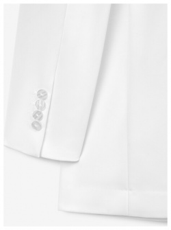 Пиджак с асимметричными лацканами белый GLVR