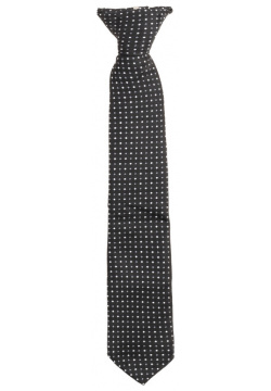 Черный галстук на клипсе Gulliver 
