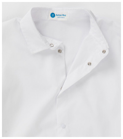 Сорочка на кнопках с отложным воротником белая Button Blue (128)