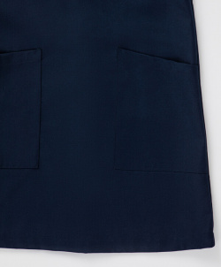 Платье трапеция с накладными карманами синее Button Blue (164)