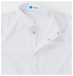 Рубашка с отложным воротником на кнопках белая Button Blue (140)