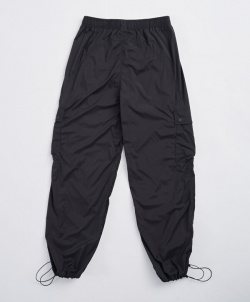 Брюки спортивные легкие из эластичной плащевки с пятью карманами для женщины черные Jumkey (48 (L))