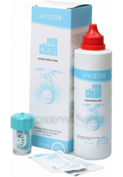 Раствор Ever Clean 225 мл + 30 таблеток контейнер Avizor International С помощью