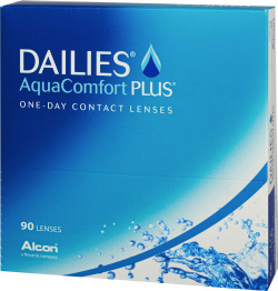 Контактные линзы Dailies AquaComfort Plus 90 линз (упаковка) Аlcon 