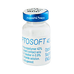 Контактные линзы Optosoft 42 UV (Sauflon 42) 1 линза в упаковке 