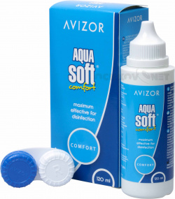 Раствор Aqua Soft Comfort+ 120 мл + контейнер Avizor International 