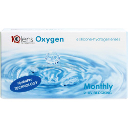 Контактные линзы IQLens Oxygen Monthly  6 линз Unicon Optical Ltd