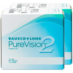 Контактные линзы PureVision 2 12 линз (2е упаковки) Bausch & Lomb 