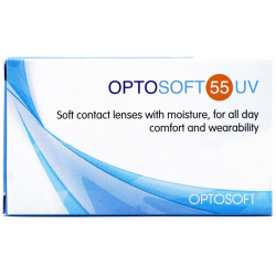 Контактные линзы Optosoft 55 UV 6 линз Sauflon 