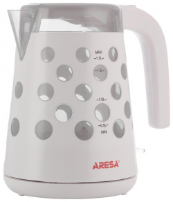 Чайник электрический Aresa AR 3448 1 7 л белый  серый