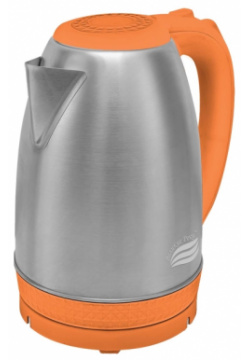 Чайник электрический Великие Реки Амур 1 8 л серебристый  оранжевый