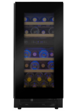 Встраиваемый винный шкаф Cold Vine C23 KBT2 Black Представленная модель винного
