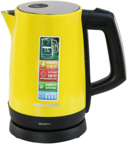 Чайник электрический WILLMARK WEK 1758S 1 7 л желтый УТ000014146