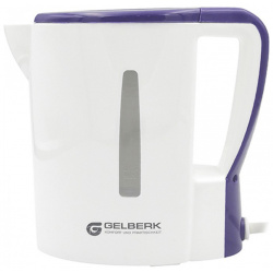 Чайник электрический Gelberk GL 466 0 5 л белый  фиолетовый