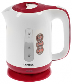 Чайник электрический Centek CT 0044 1 8 л белый  красный